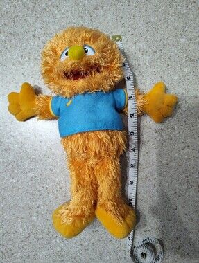 Rachel Yellow Fuzzy Plush with Blue Tag